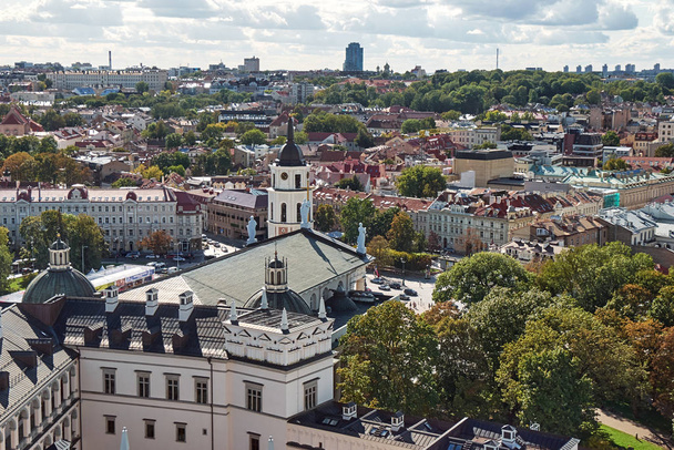 Вид з повітря на Вільнюс (Литва) - Фото, зображення