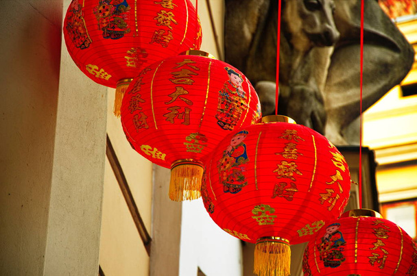 lanternas de ano novo chinês . - Foto, Imagem