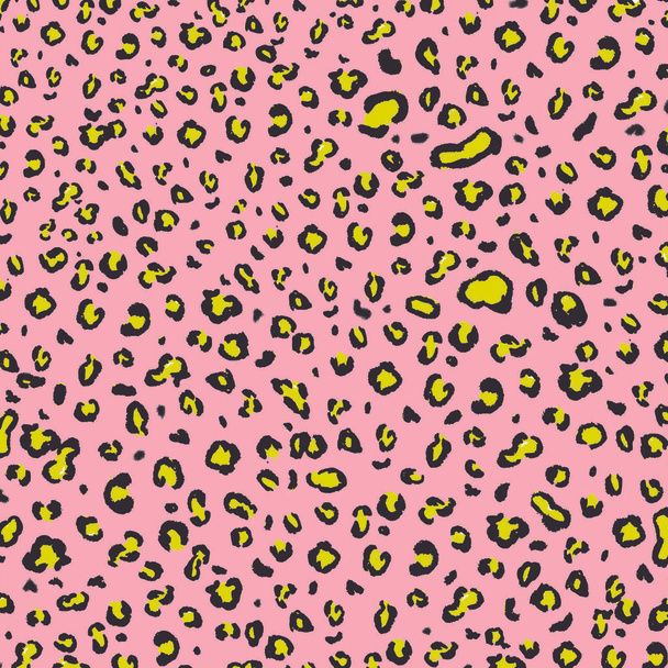 Állatmintás leopárd háttér foltokkal. Illusztráció a bőr leopárd állat, nyomtatási minta - Fotó, kép
