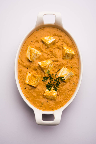 Paneer Korma, Kurma or Quorma is a popular Indian main course recipe made using cottage cheese with curry made of curd, coconut and cashew nuts - Photo, Image