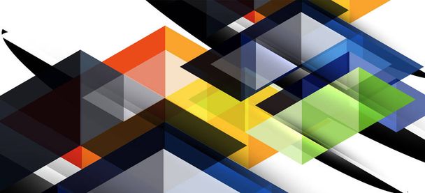 Triangoli ripetuti colorati geometrici moderni in stile contemporaneo su sfondo bianco. Forma geometrica astratta. Struttura elegante moderna
 - Vettoriali, immagini