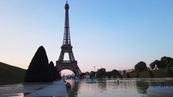 Eiffel turu ve Trocadero, Paris 'ten - Video, Çekim