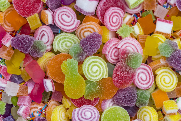 Цветные желе и сахар
 - Фото, изображение
