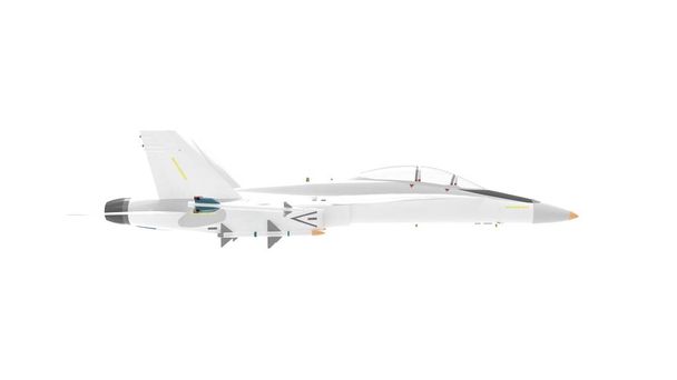 3d renderowanie samolotu wojskowego odizolowanego na białym tle - Zdjęcie, obraz