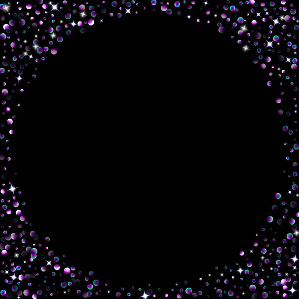 Purple glitter star confetti little spark violet - Vektor, Bild