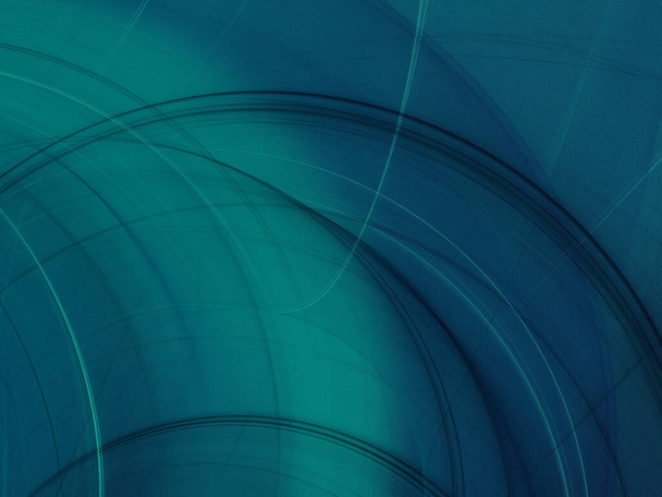blue abstract fractal background 3d rendering illustration - Foto, Bild