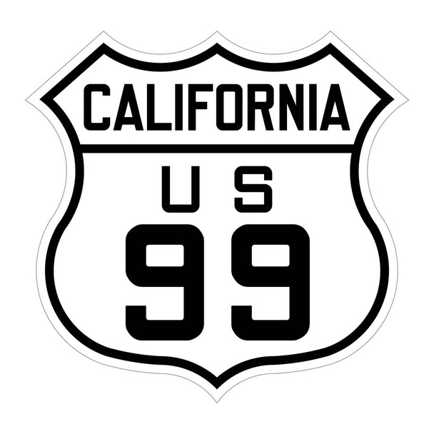 Καλιφόρνια μας διαδρομή 99 υπογράψει - Φωτογραφία, εικόνα