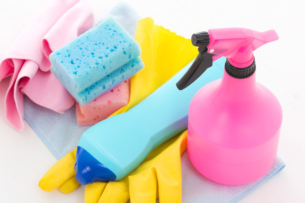 botellas de detergente líquido y cocina limpiadores - Foto, Imagen