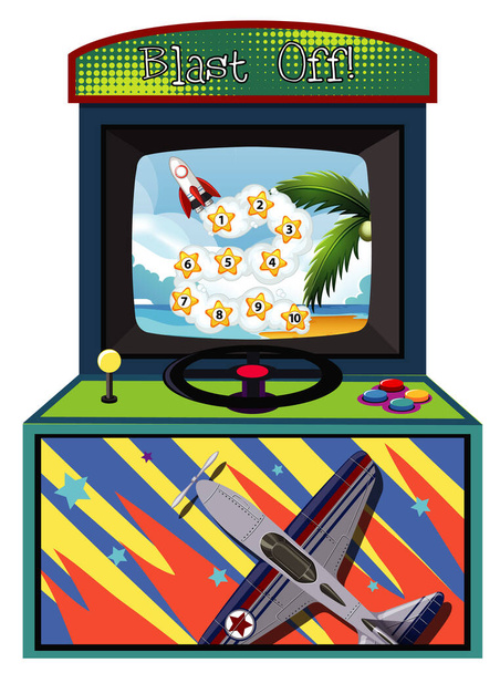 Игровой автомат для подсчета чисел на изолированном фоне
 - Вектор,изображение