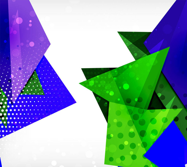 Современная оригами-карта. Элемент современного дизайна оригами. Цветной геометрический узор. Абстрактный низкополимерный фон. Шаблон презентации
. - Вектор,изображение