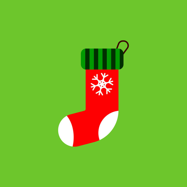 icona del calzino di Natale, modello di disegno simbolo di Natale, illustrazione vettoriale
 - Vettoriali, immagini