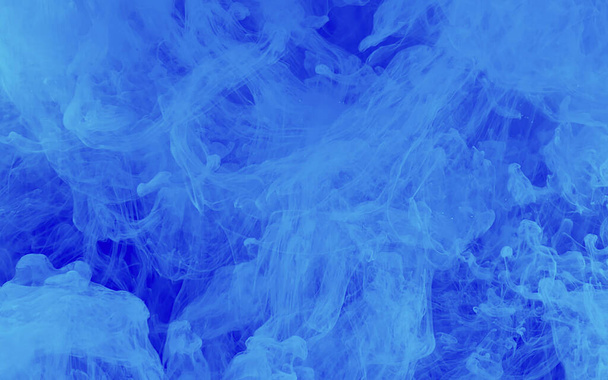 Blue fantastic marine abstract background. Stylish modern techno - 写真・画像