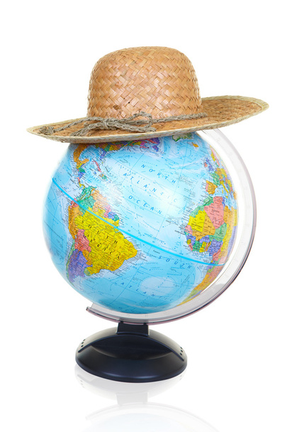 The terrestrial globe and bonnet - Φωτογραφία, εικόνα