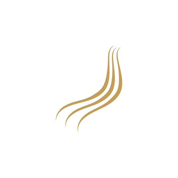 Hair wave logo vector icon - Vector, Image