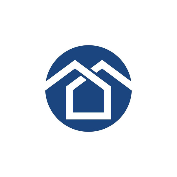 Diseño del logotipo de propiedad y construcción - Vector, Imagen