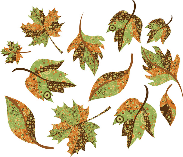 Herfstbladeren - Vector, afbeelding