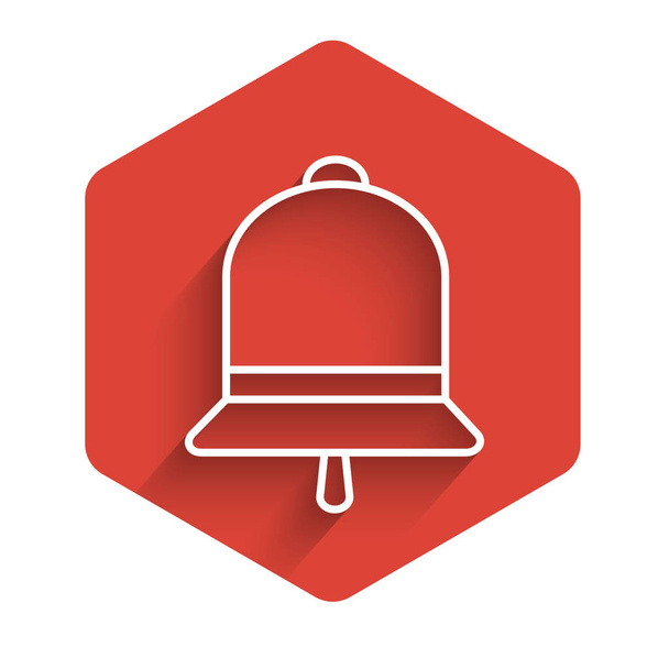 Red bell icon or reminder notification alert Vector Image