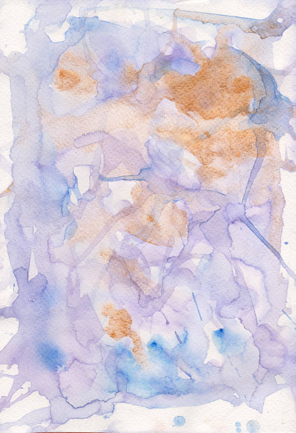 purple watercolor abstract background. Transparent purple watercolor brush strokes, stains and gold texture. Abstract texture for textile, paper. - Φωτογραφία, εικόνα
