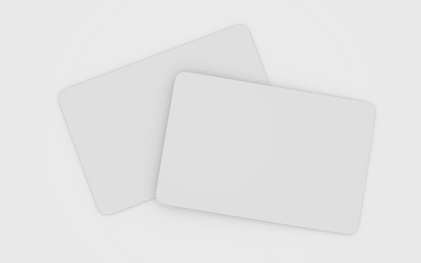 Гральні карти макет палуби гральних карт ізольовані в білому столі 3D ілюстрація рендеринга
 - Фото, зображення