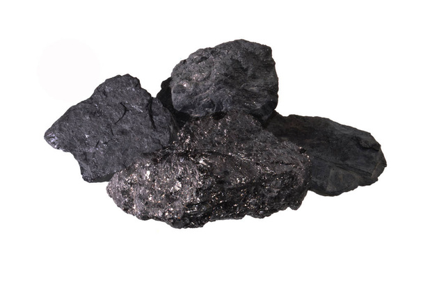 izolované uhlí na bílém pozadí - Fotografie, Obrázek