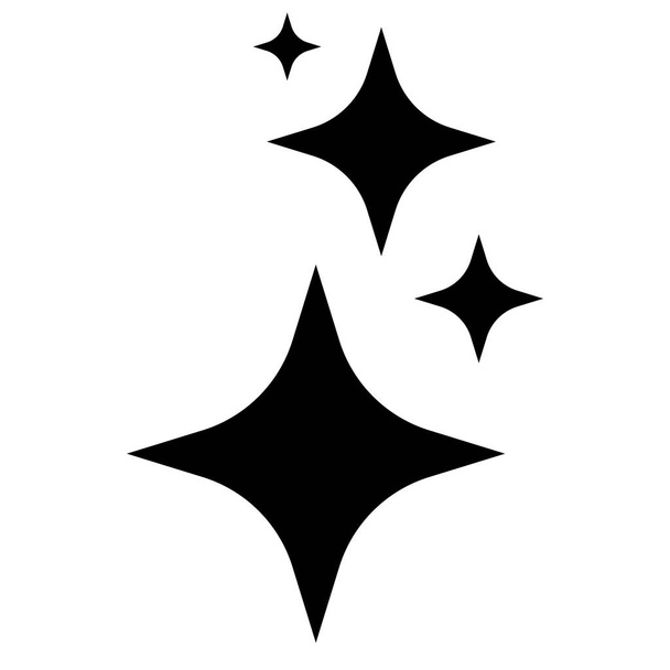 Icon black smbol Shine. Vector illustration. EPS 10 - Vector, Image