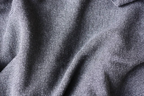 Magnifique pull tricoté gris vue rapprochée
 - Photo, image