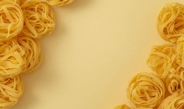 Pasta tagliatelle food pattern - Photo, Image
