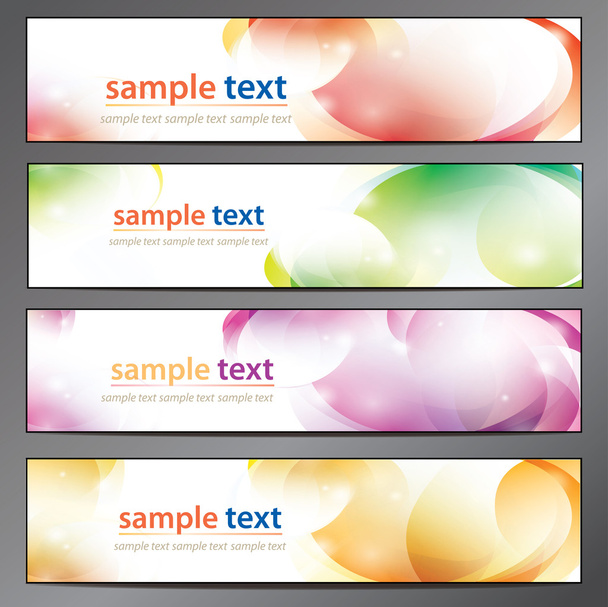 abstract background, business banner set - ベクター画像