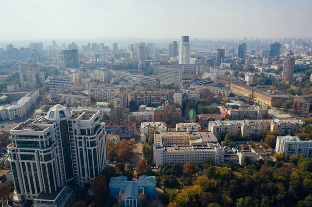 Κίεβο πρωτεύουσα πόλη της Ουκρανίας. Αεροφωτογραφία. - Φωτογραφία, εικόνα