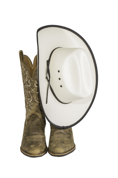 Ковбойская шляпа и западные сапоги
 - Фото, изображение