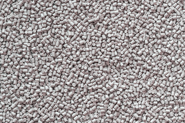 Gray polymer dye in granules, background texture - Foto, afbeelding