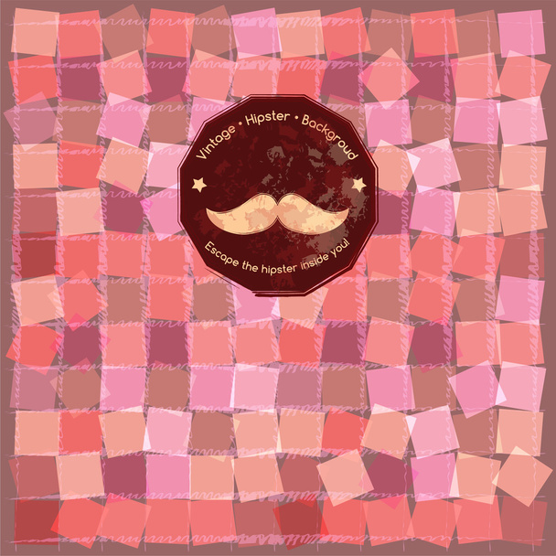 Hipster square patter - Vector, Image