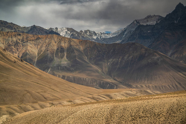 View on the Pamir highway in Tajikistan - 写真・画像