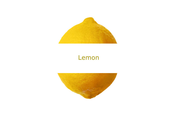 Limón con inscripción
 - Foto, Imagen