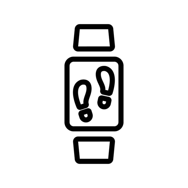 Vektor ikony Smartwatch. Izolovaný obrysový symbol ilustrace - Vektor, obrázek