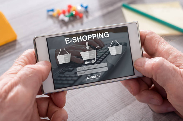 Konzept des E-Shopping - Foto, Bild