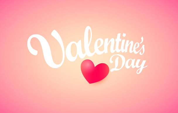 Valentines Day vector Greeting Card with heath - Вектор,изображение