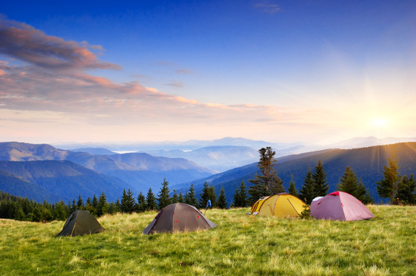 camping en montagne - Photo, image