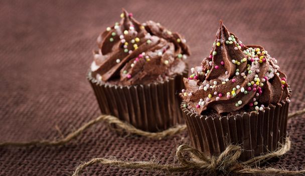 Házi csokoládé cupcakes - Fotó, kép