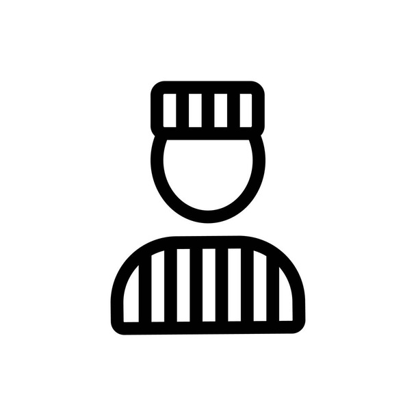 prison forme icône vecteur. Illustration de symbole de contour isolé
 - Vecteur, image