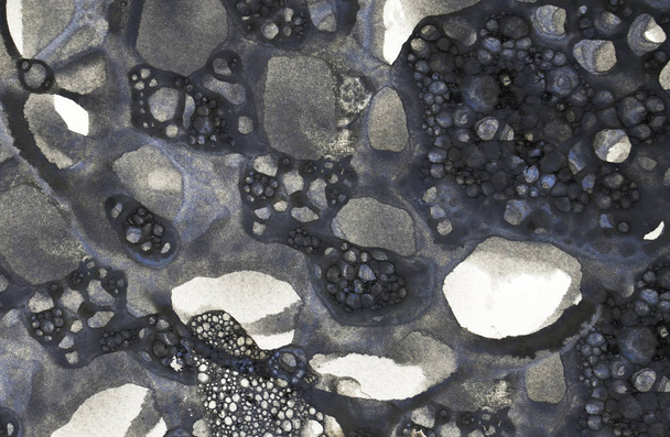 Abstract watercolor painting with texture like stones - Photo, Image