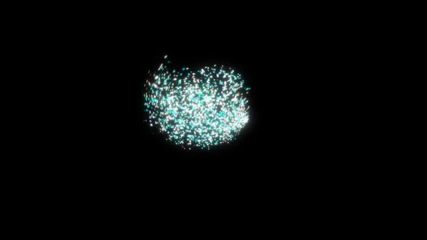 Konfetin komeetta mustalla pohjalla. Animaatio. Abstrakti animaatio juhlavasta konfetin junasta, joka liikkuu kuin elävä lumimyrsky mustalla pohjalla. Juhlava taika animaatio
 - Materiaali, video