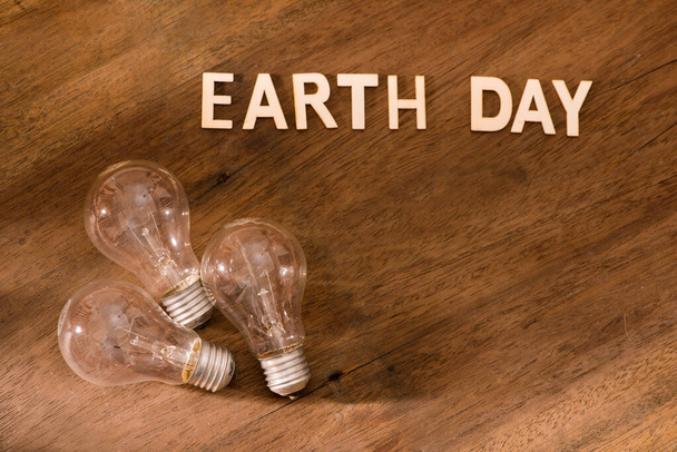 Eco przyjazny koncepcja dzień ziemi. Oszczędność energii. - Zdjęcie, obraz