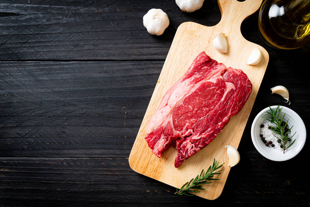 fresh raw beef steak - Zdjęcie, obraz