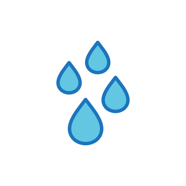 Wasser flaches Symbol, Vektorabbildung - Vektor, Bild
