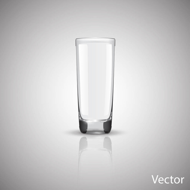 empty glass cup 1 - Vector, Image