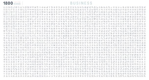 Collezione Icone lineari di Business
 - Vettoriali, immagini