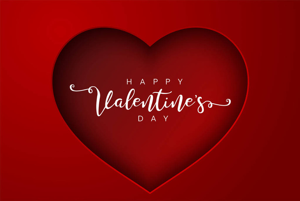 Valentine's Day Heart Symbol. Love and Feelings Background Design. - Vektor, kép