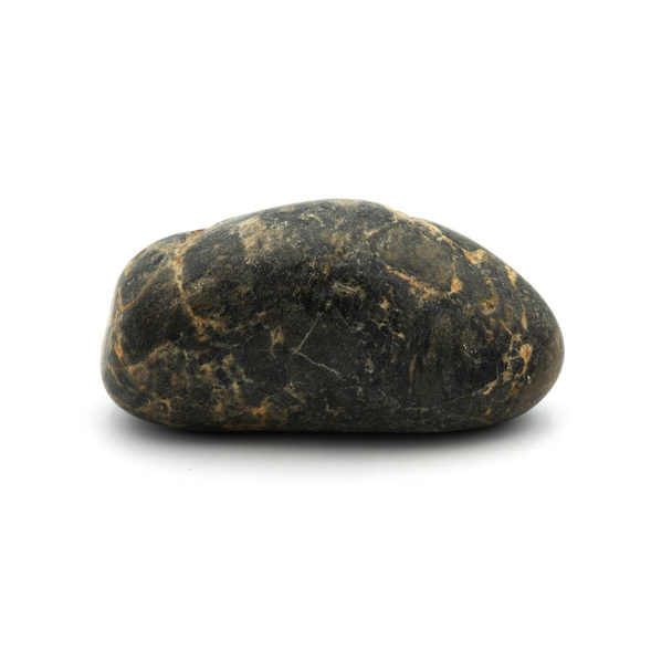 Piedra de granito grande, aislado en el fondo blanco
. - Foto, imagen