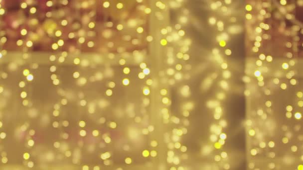 Blurred lights. Festive background. Christmas background - Footage, Video